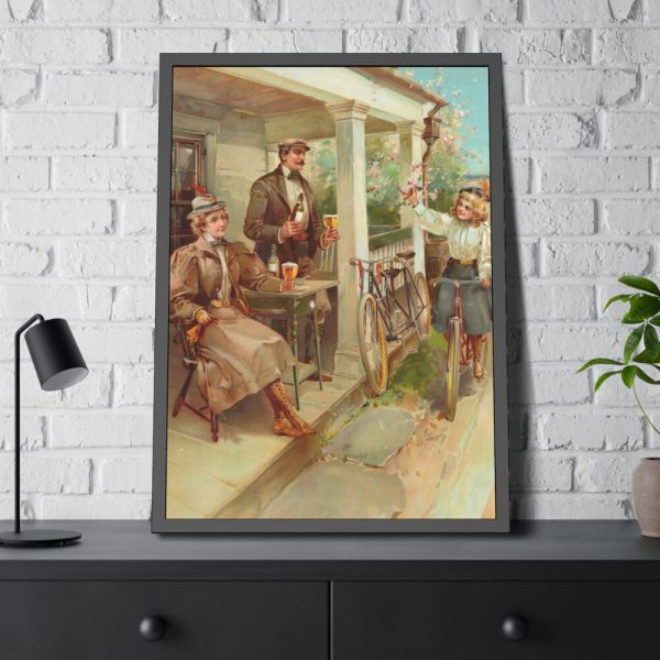 93830-99.jpg Vintage, Antique Art for Beer With Family Framed Poster