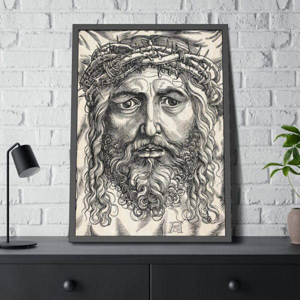 93831-103.jpg The Head of Christ Crowned with Thorns Framed Poster