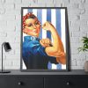 93831-115.jpg Retro Woman We Can Do It Framed Poster