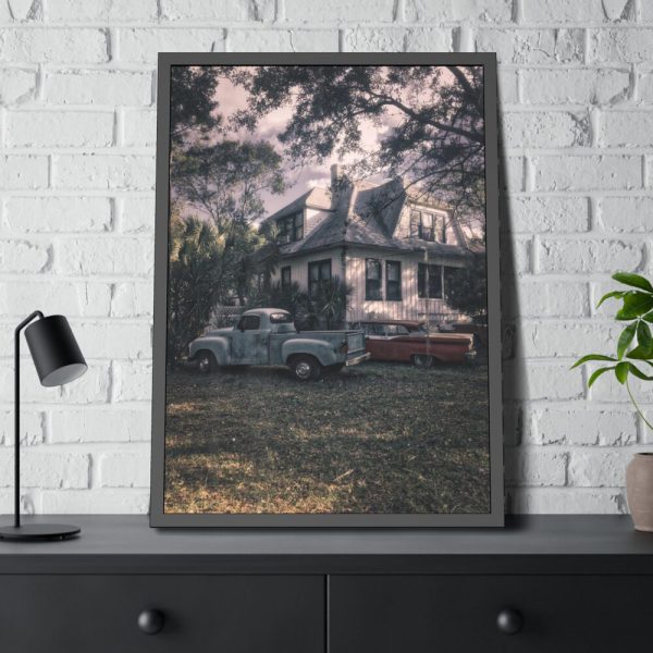 Old Retro Automobile Framed Poster