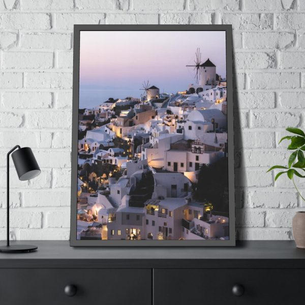 93831-147.jpg Greece, Oia Framed Poster
