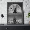 93831-15.jpg Woman On Swing Framed Poster