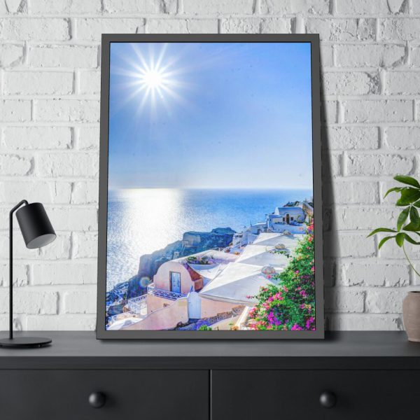 93831-155.jpg Santorini, Greece Framed Poster