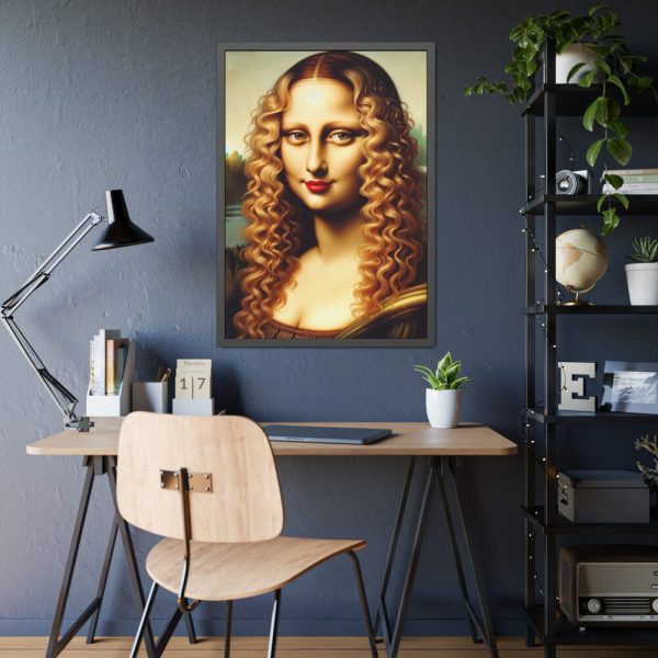 93831-166.jpg Blond Mona Lisa Framed Poster