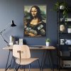 93831-170.jpg Mona Lisa With Cash Framed Poster