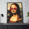 93831-175.jpg Mona Lisa Wearing Sunglasses Framed Poster