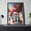 Charming Architecture of a Greek Island Framed Poster