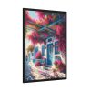 93831-213.jpg Greek Island Street Scene Framed Poster