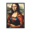 93831-232.jpg Mona Lisa Reimagined as a Superhero Framed Poster