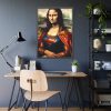 93831-234.jpg Mona Lisa Reimagined as a Superhero Framed Poster