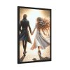 Couple Holding Hands on a Sunny Day Framed Poster