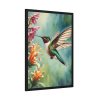 93831-261.jpg Hummingbird Flower Art Framed Poster