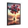 93831-277.jpg Man With Heart-Shaped Balloon Adventure Framed Poster
