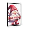 Whimsical Gnome Character Framed Poster