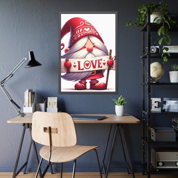 Whimsical Gnome Character Framed Poster