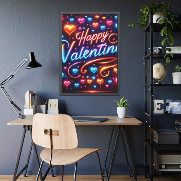 93831-298.jpg Happy Valentine Framed Poster