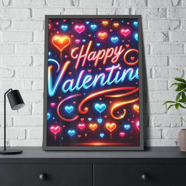 93831-299.jpg Happy Valentine Framed Poster