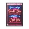 93831-300.jpg Roses Are Red, Violets Are Blue Framed Poster
