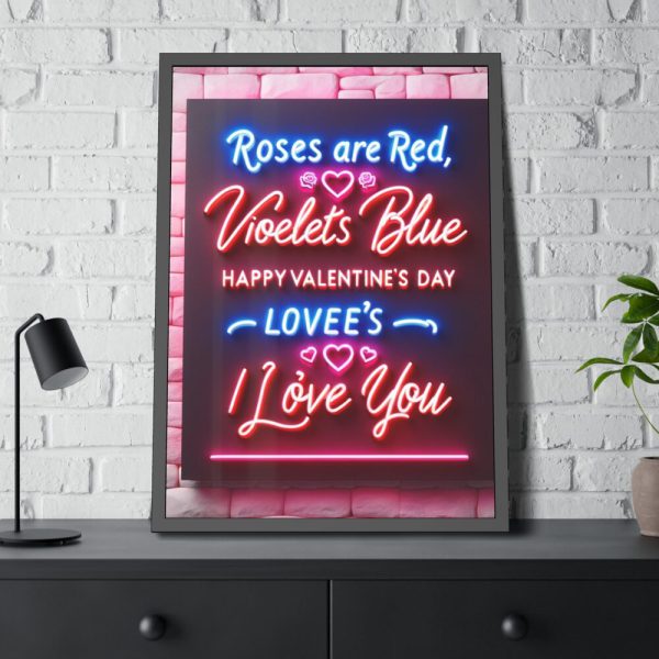 93831-303.jpg Roses Are Red, Violets Are Blue Framed Poster