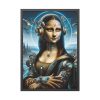 93831-324.jpg Mona Lisa Reimagined in a Futuristic Setting Framed Poster