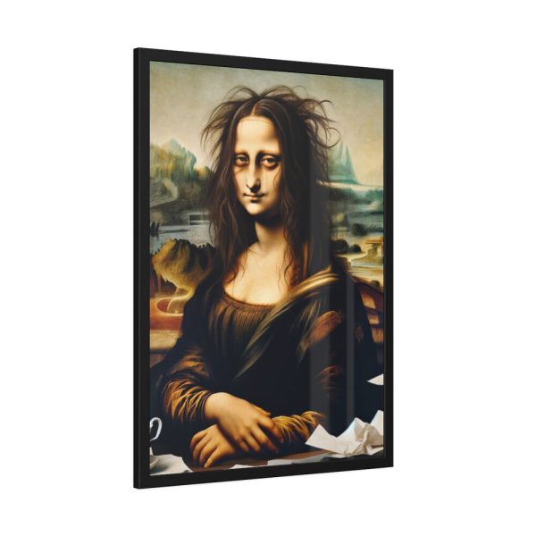 93831-337.jpg Mona Lisa Very Tired From Work Framed Poster