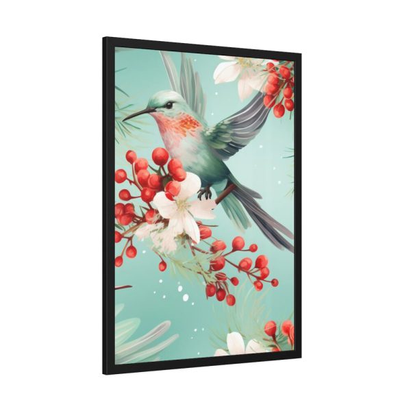 93831-341.jpg Seamless Hummingbird Holiday Framed Poster