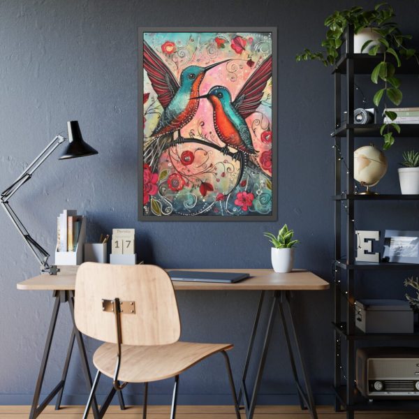 93831-346.jpg Pair of Hummingbirds Framed Poster