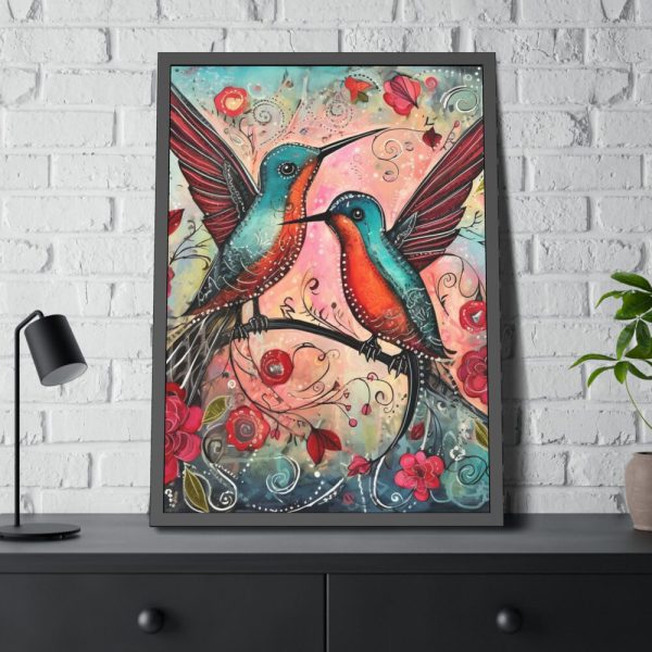 93831-347.jpg Pair of Hummingbirds Framed Poster