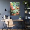 Two Flamingo Birds in Lush Tropical Framed Poster