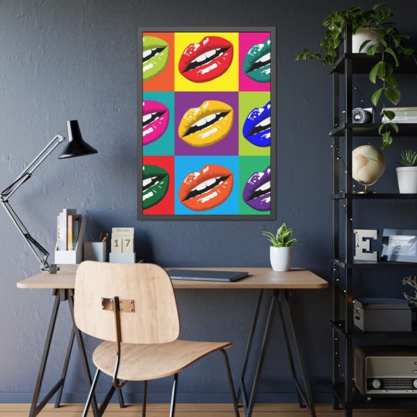93831-54.jpg Mouth Lips Pop Art Framed Poster