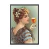 93831-92.jpg Vintage Beer Woman Framed Poster