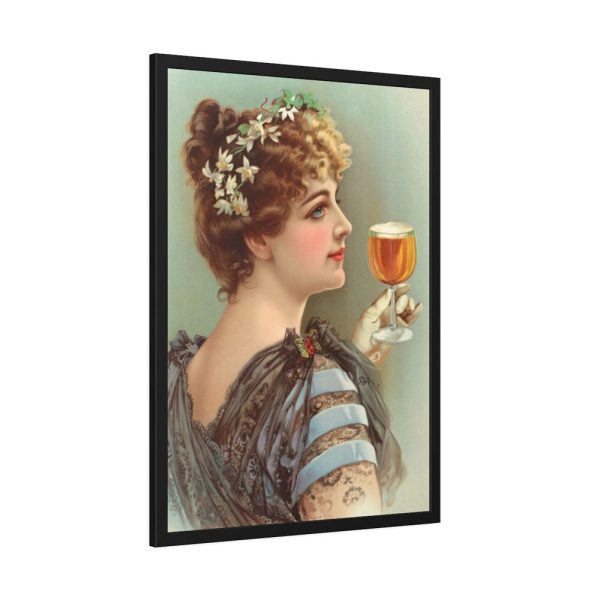 93831-93.jpg Vintage Beer Woman Framed Poster