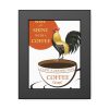 93832.jpg Coffee Cup Rooster Retro Framed Poster