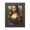 93832-4.jpg Mona Lisa Smiling Framed Poster