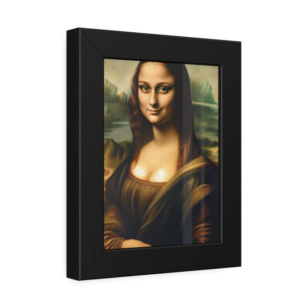 93832-5.jpg Mona Lisa Smiling Framed Poster
