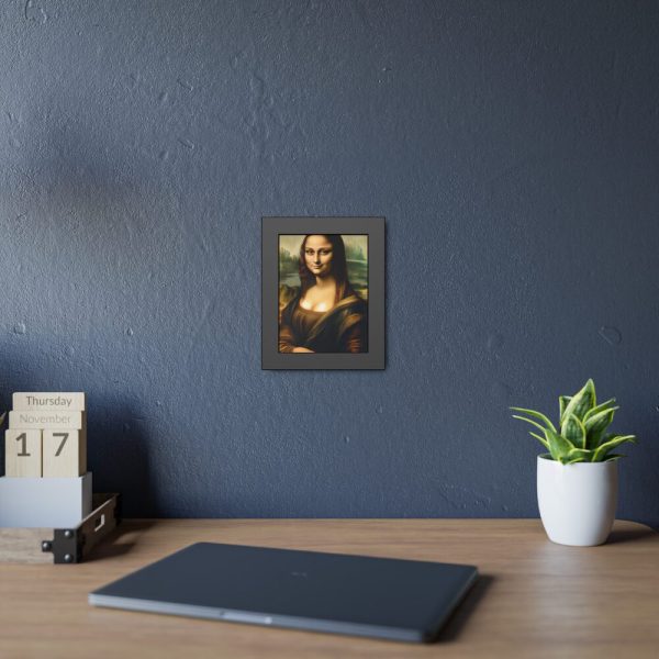 93832-6.jpg Mona Lisa Smiling Framed Poster