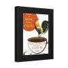 93833-1.jpg Coffee Cup Rooster Retro Framed Poster