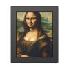93834-4.jpg Mona Lisa Smiling Framed Poster