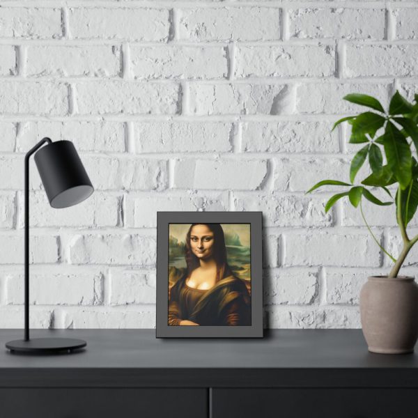 93835-7.jpg Mona Lisa Smiling Framed Poster