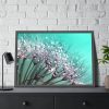93854-111.jpg Water Droplets Dandelion Seeds Framed Poster