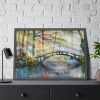 93854-119.jpg Bridge Over River Framed Poster