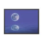Moon Water Lake Reflection Framed Poster