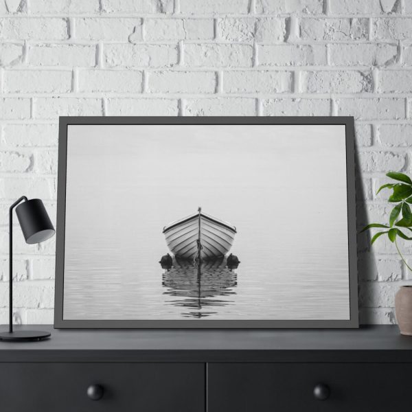 93854-135.jpg Boat on the Sea Framed Poster