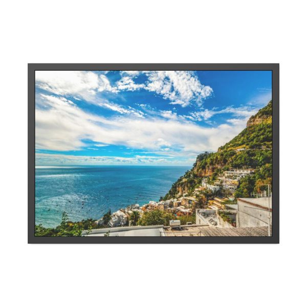 Positano Italy Sea Mediterranean Framed Poster