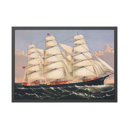 Clipper Ship Three Brothers Framed Poster