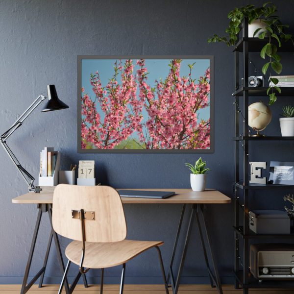 93854-158.jpg Peach Blossoms Flowering Tree Framed Poster