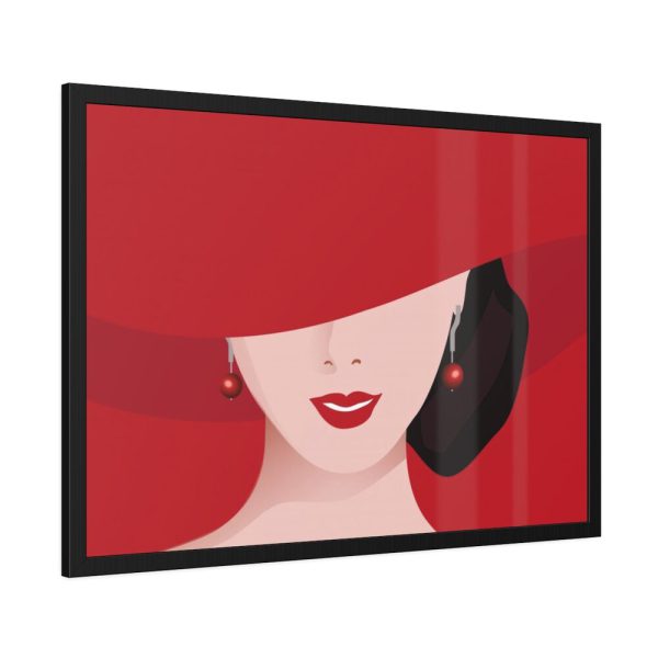 93854-193.jpg Woman In Red Hat Framed Poster