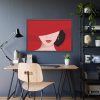 93854-194.jpg Woman In Red Hat Framed Poster