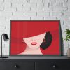93854-195.jpg Woman In Red Hat Framed Poster