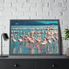 93854-231.jpg Pink Flamingo Lake Framed Poster